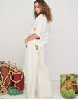 Sylvie Cropped Jean Pants Alèmais