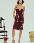 Orion Embellished Midi Dress Dresses Alèmais