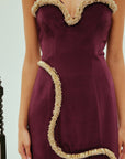 Orion Embellished Midi Dress Dresses Alèmais