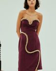 Orion Embellished Midi Dress Dresses Alèmais
