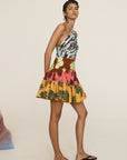 Poppy Spliced Mini Dress Dresses Alèmais