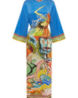 Lucky Pace Silk Midi Dress Dresses Alèmais