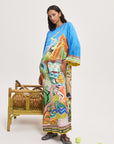 Lucky Pace Silk Midi Dress Dresses Alèmais