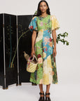 Avery Spliced Midi Dress Dresses Alèmais