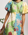 Avery Spliced Midi Dress Dresses Alèmais