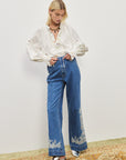 Jacones Flare Denim Jean- Preorder denim jeans Alèmais