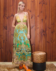 Clemenza Cut Out Midi Dress- Preorder Dresses Alèmais