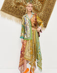 Clemenza Spliced Scarf Silk Skirt Skirts Alèmais