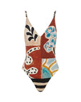 Michelle V Neck One Piece swim Alèmais