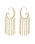 Le Jardin Paisley Chain Hoops Earrings Alèmais