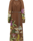 Alfie Ruched Midi Dress Dresses ALEMAIS