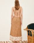 Marva Crochet Halter Midi Dress Dresses ALEMAIS