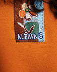 Claudia Tangerine Knit Polo jacket Alèmais