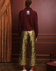 Claudia Plum Knit Polo jacket Alèmais
