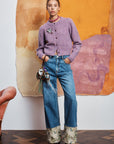 Reggie Cropped Cardigan jacket ALEMAIS
