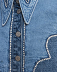 Jesse Denim Applique Shirt shirt Alèmais