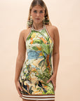 Toucan Tango Halter Mini Dress Dresses ALEMAIS