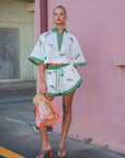 Wanda Embroidered Short Shorts Alèmais
