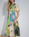Avery Spliced Midi Dress Dresses Alèmais