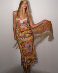 Lovers & Dreamers Strappy Maxi Dress - Champagne Peach Dresses SPELL