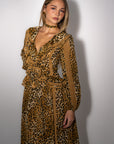 Samantha Lace Gown - Vintage Leopard Dresses SPELL