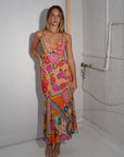 Aphrodite Bias Maxi Dress - Rose Dresses SPELL
