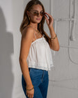 Hera Lace Crop - Salt shirt SPELL