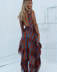 Noura Fringe Midi Dress Dresses Alèmais