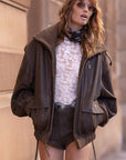Fontaine Leather Mini Short Shorts SPELL