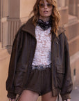 Fontaine Leather Mini Short Shorts SPELL