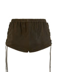Fontaine Leather Mini Short Shorts SPELL