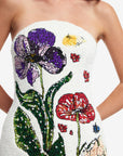 Zaria Beaded Bustier Mini Dress Dresses Leo lin