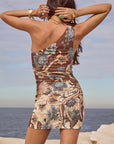 Volcano Goddess One Shoulder Mini Dress Dresses SPELL