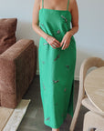 Wanda Embroidered Midi Dress Dresses Alèmais