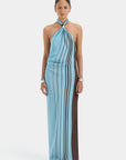 Rioja Halter Scarf Maxi Dress