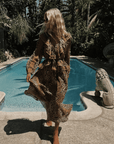 Samantha Lace Gown - Vintage Leopard Dresses SPELL