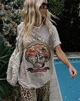 Coco Cantina Biker Tee - Taupe shirt SPELL