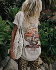 Coco Cantina Biker Tee - Taupe shirt SPELL