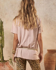 Coco Cantina Biker Tee - Taupe shirt SPELL