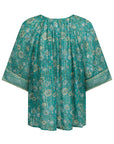 Elysian Short Sleeve Blouse - Jade shirt SPELL