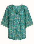 Elysian Short Sleeve Blouse - Jade shirt SPELL