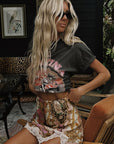 Lovers & Dreamers Lace Mini Skirt - Champagne Peach Skirts SPELL