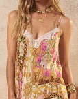 Lovers & Dreamers Strappy Maxi Dress - Champagne Peach Dresses SPELL