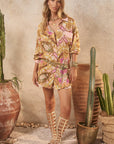 Lovers & Dreamers Shirt - Champagne Peach Dresses SPELL