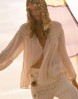 Teodora Blouse - White Smoke shirt SPELL