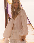 Teodora Blouse - White Smoke shirt SPELL