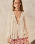 Teodora Blouse - White Smoke shirt SPELL