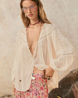 Teodora Blouse - White Smoke shirt SPELL