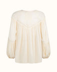 Teodora Blouse - White Smoke shirt SPELL