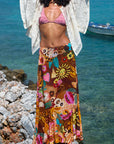 Birth of Venus Maxi Skirt - Caramel Skirts SPELL